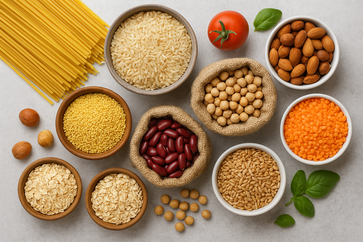 صورة مواد خام مختلفة